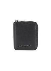 Karl Lagerfeld Leather Zip Around Wallet