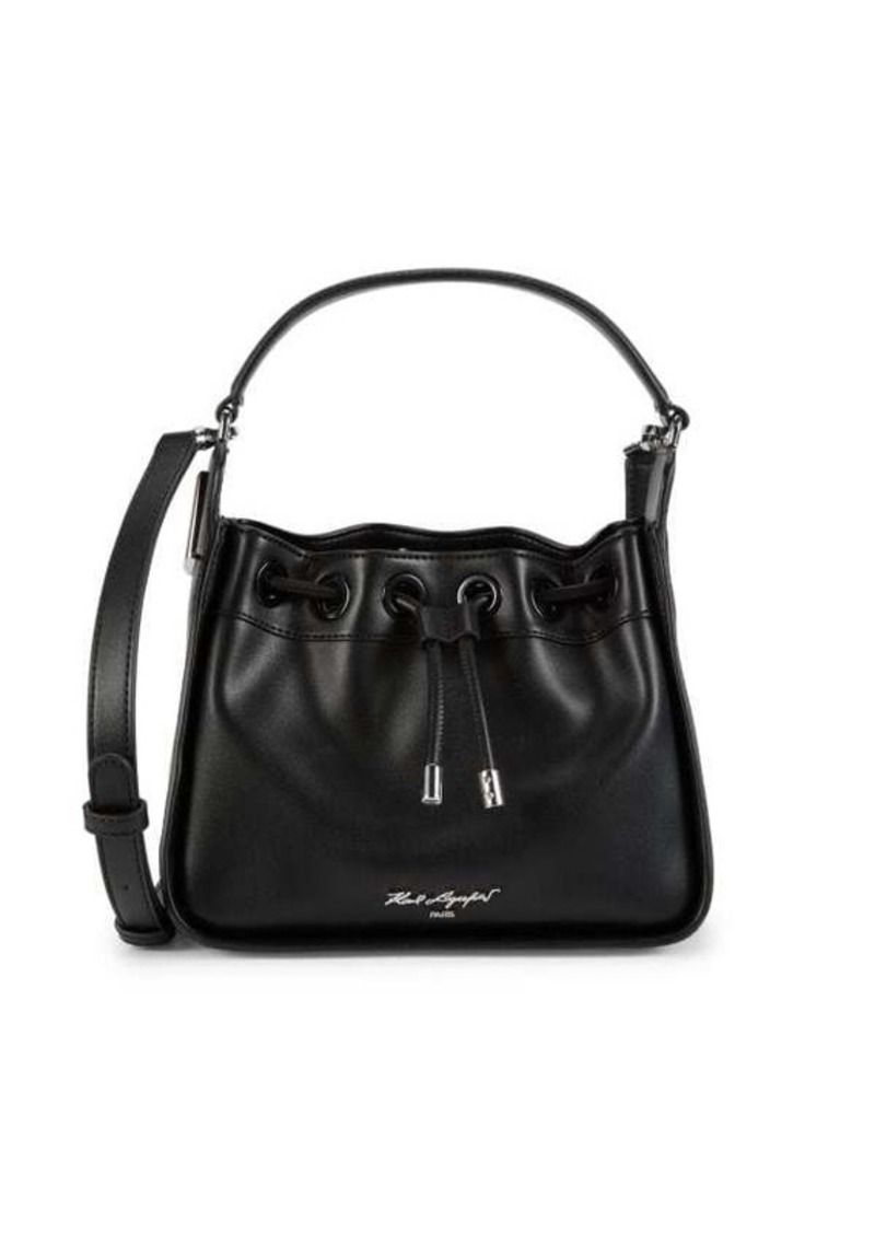 Karl Lagerfeld Logo Bucket Bag