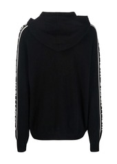 Karl Lagerfeld logo cashmere hoodie