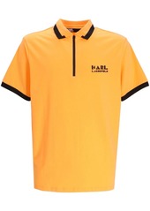 Karl Lagerfeld logo-embossed cotton polo shirt