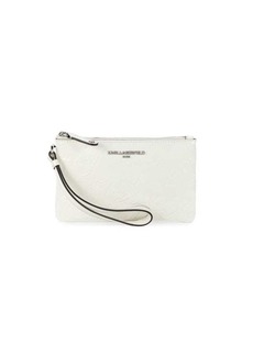 Karl Lagerfeld Small Hotel Karl Zip-up Pouch in Black