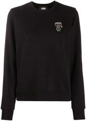 Karl Lagerfeld logo-embroidered jumper