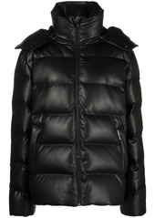 Karl Lagerfeld logo-embroidered padded down jacket