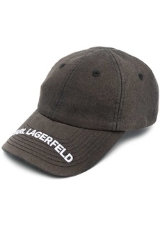 Karl Lagerfeld logo-embroidery baseball cap