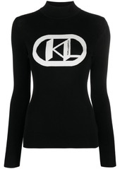 Karl Lagerfeld logo-jacquard jumper