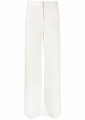 Karl Lagerfeld logo-jacquard wide-leg trousers