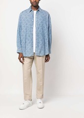 Karl Lagerfeld logo-monogram denim shirt