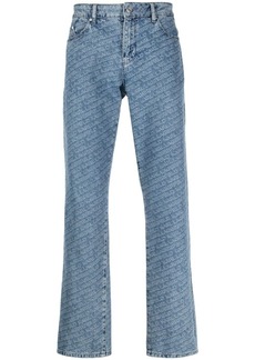 Karl Lagerfeld logo-monogram straight jeans