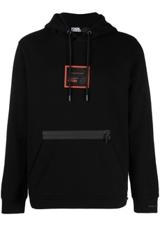 Karl Lagerfeld logo-patch hoodie
