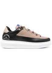 Karl Lagerfeld logo-patch leather sneakers