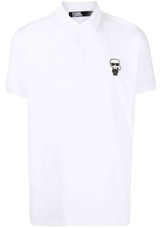 Karl Lagerfeld logo-patch polo shirt