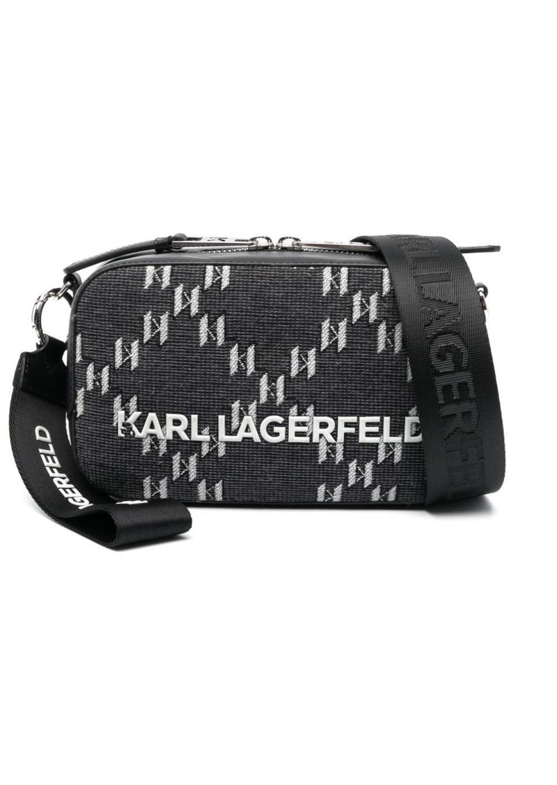 Karl Lagerfeld logo-plaque camera bag