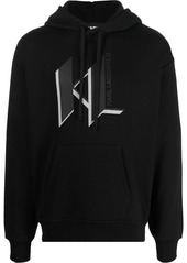 Karl Lagerfeld logo-print cotton hoodie