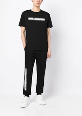 Karl Lagerfeld logo-print cotton track pants