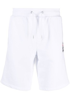 Karl Lagerfeld logo-print cotton track shorts