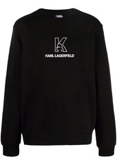 Karl Lagerfeld logo-print crew neck sweatshirt