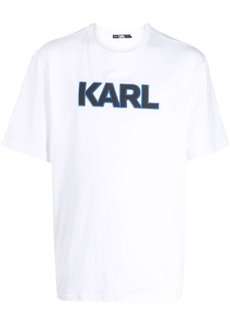 Karl Lagerfeld logo-print detail T-shirt
