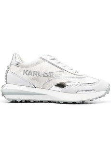 Karl Lagerfeld logo-print leather sneakers