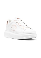 Karl Lagerfeld logo-print leather sneakers