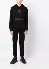 Karl Lagerfeld logo-print long-sleeve hoodie