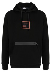 Karl Lagerfeld logo-print long-sleeve hoodie