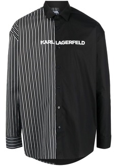 Karl Lagerfeld logo-print long-sleeve shirt