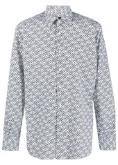Karl Lagerfeld logo-print long-sleeve shirt
