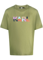 Karl Lagerfeld logo-print organic cotton T-shirt