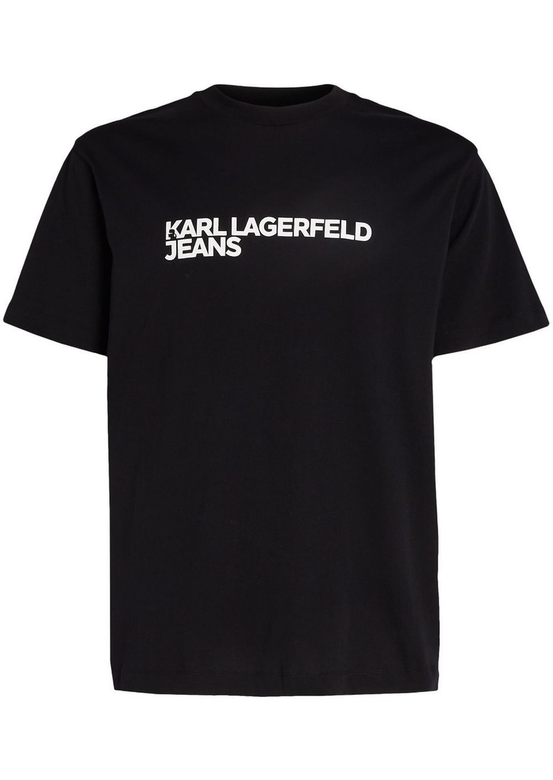 Karl Lagerfeld logo-print organic-cotton T-shirt