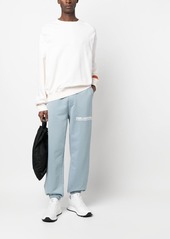 Karl Lagerfeld logo-print organic-cotton track pants