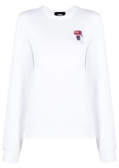 Karl Lagerfeld logo-print round neck sweatshirt