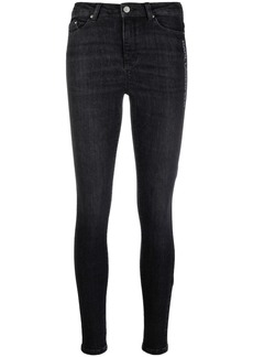Karl Lagerfeld logo-print skinny jeans