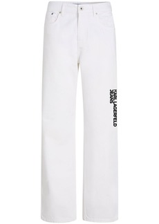 Karl Lagerfeld logo-print straight-leg jeans