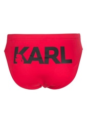 Karl Lagerfeld logo-print swimming trunks