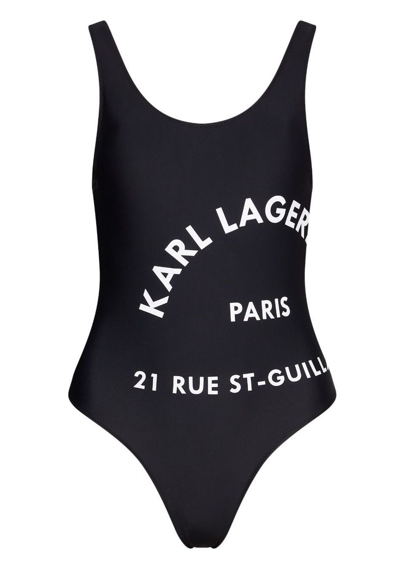 Karl Lagerfeld Logo-print swimsuit