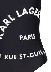 Karl Lagerfeld Logo-print swimsuit