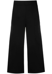 Karl Lagerfeld logo tape cropped trousers