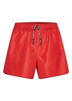 Karl Lagerfeld logo-tape drawstring boardshorts