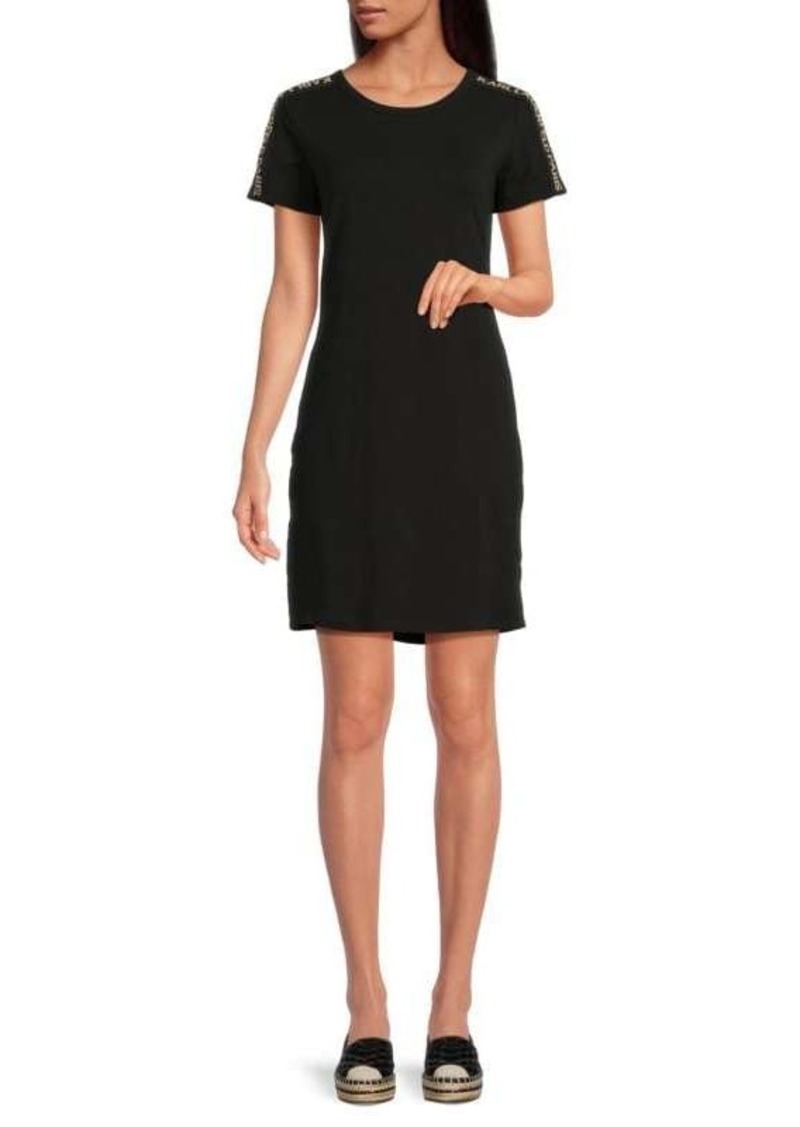 Karl Lagerfeld Logo tape Mini T Shirt Dress