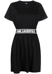 Karl Lagerfeld logo tape shirt dress