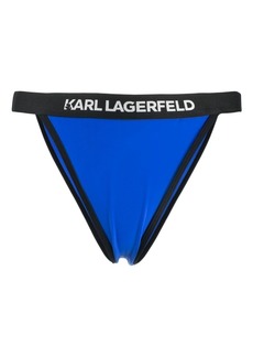 Karl Lagerfeld logo-waistband bikini bottoms