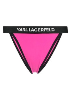 Karl Lagerfeld logo-waistband bikini bottoms