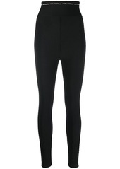 Karl Lagerfeld logo-waistband stretch leggings