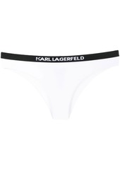 Karl Lagerfeld logo-waisted bikini brief