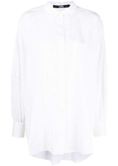 Karl Lagerfeld long-sleeve monogram cotton shirt