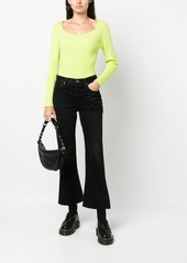 Karl Lagerfeld long-sleeve scoop-neck top