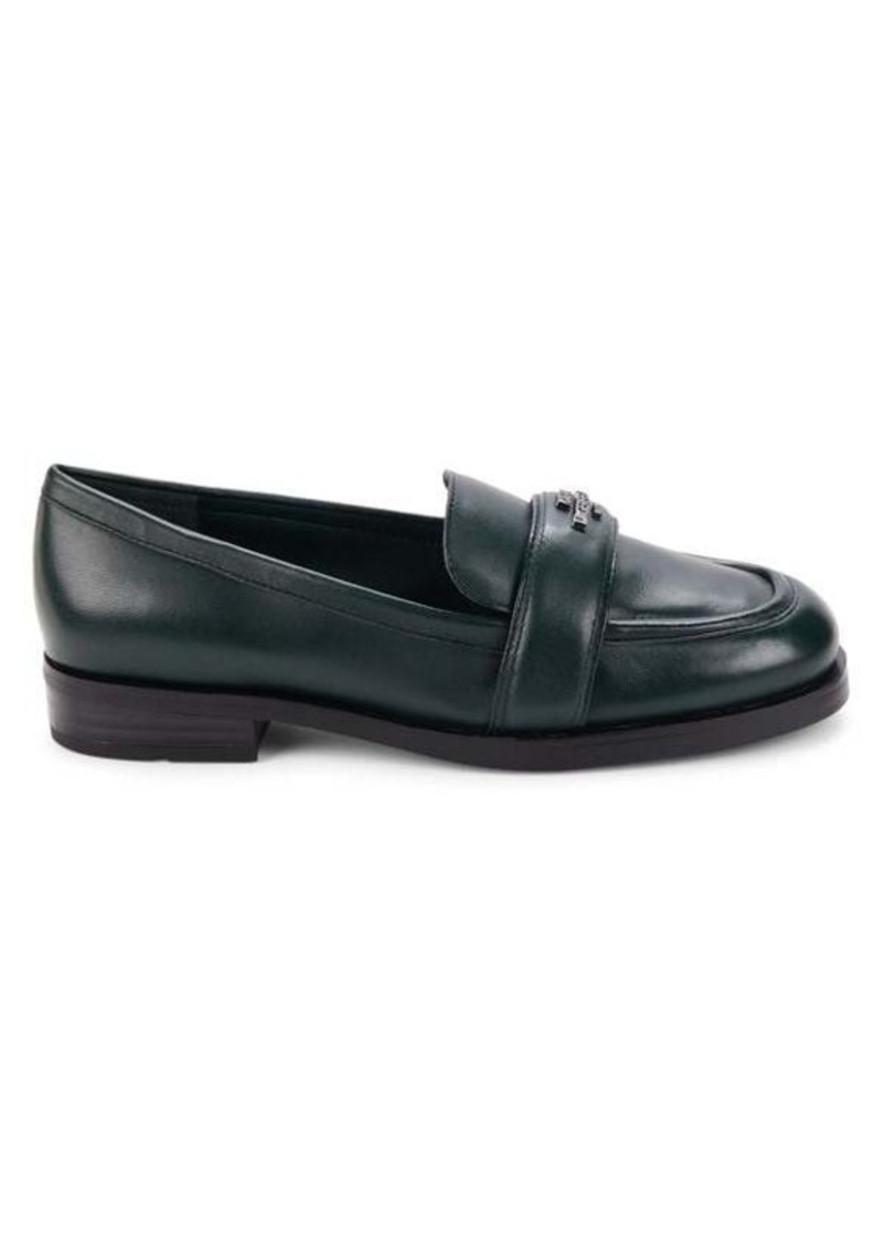 Karl Lagerfeld Madlen Leather Penny Loafers