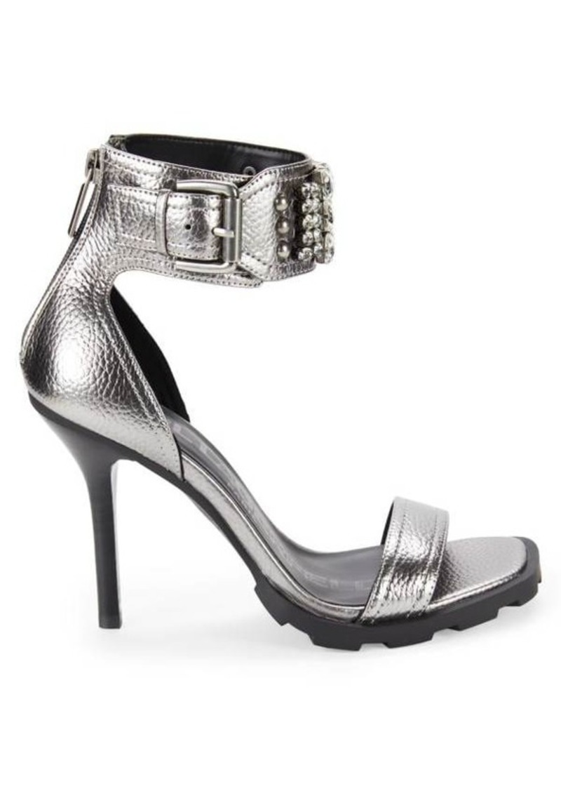 Karl Lagerfeld Malinda Embellished Leather Sandals