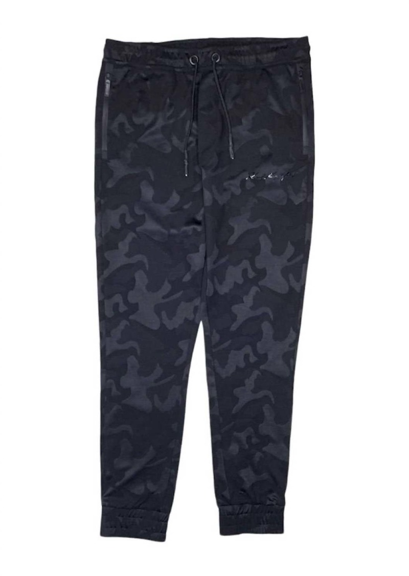 Karl Lagerfeld Men's Elastic Drawstring Jogger In Black