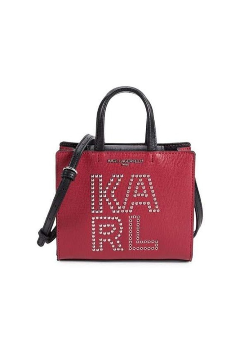 Karl Lagerfeld Mini Maybelle Logo Studded Crossbody Bag